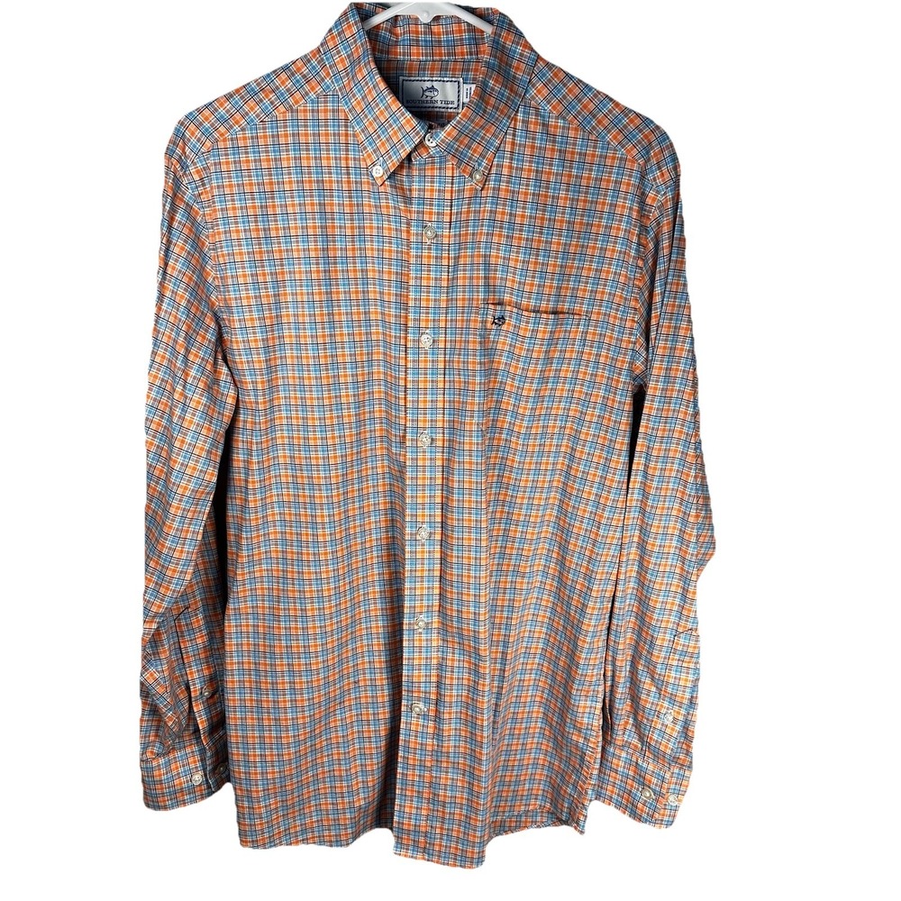 Southern Tide Men's Medium Long Sleeve Button‎ Up /Button Down EUC
